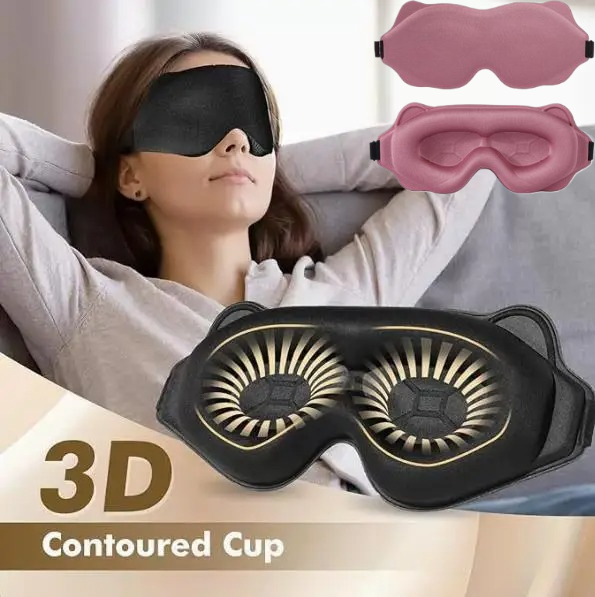 3D Printing Mask - Schlafmaske Lichtblockierend 3D Schlafmaske für Augen