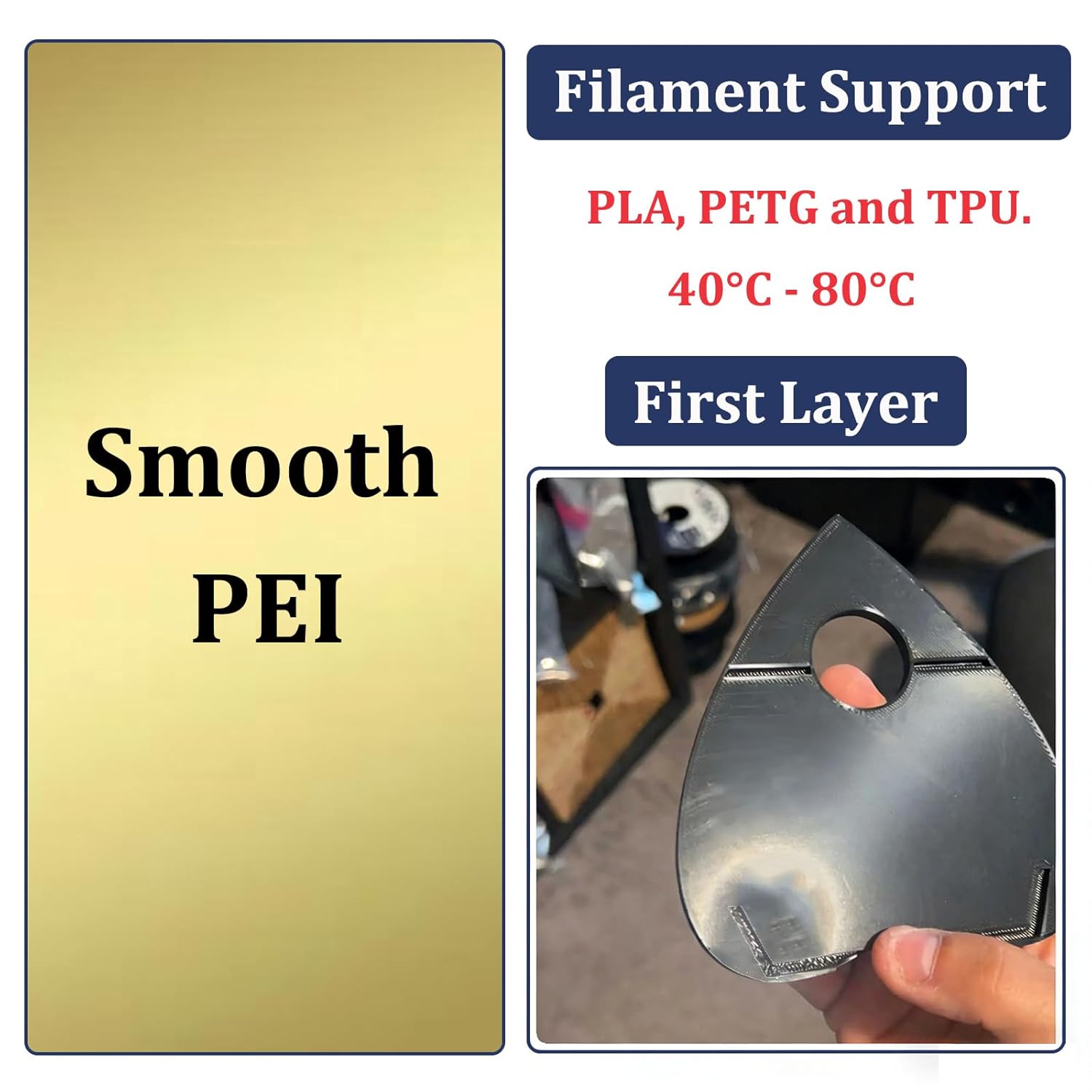 Glatte Strukturierte PEI-Baupl – 3D Printing Bambu Lab Bewertung und Preis