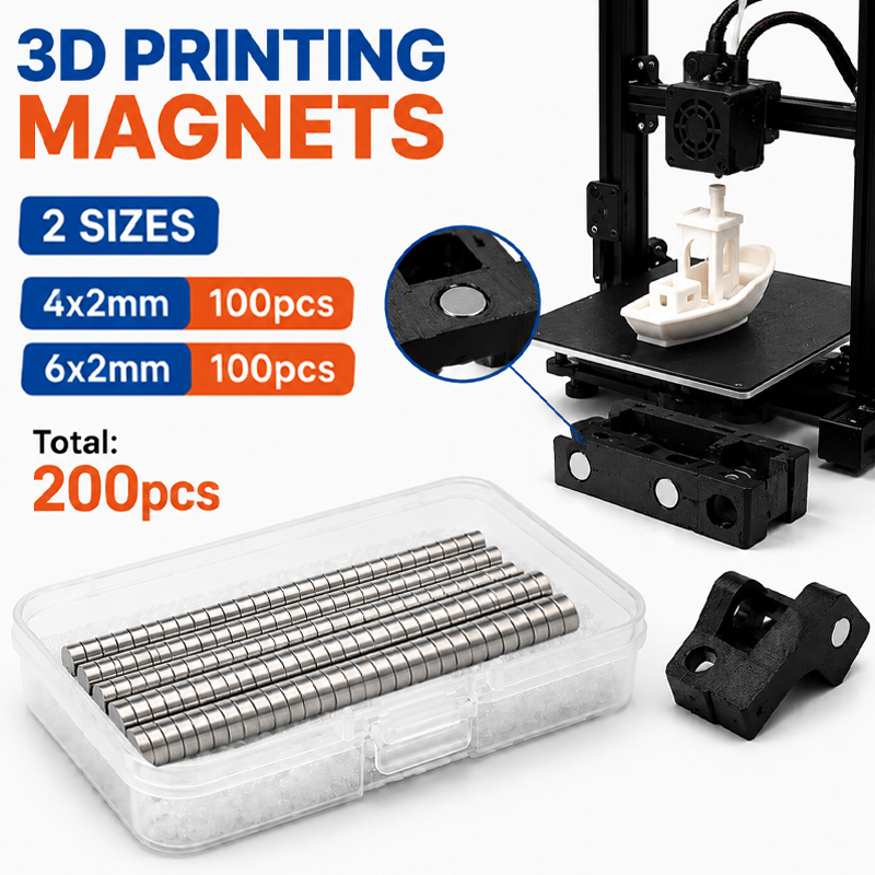 200 Stück/Box 3D-Druck-Magnet- – 3D Printing Bambu Lab Bewertung und Preis